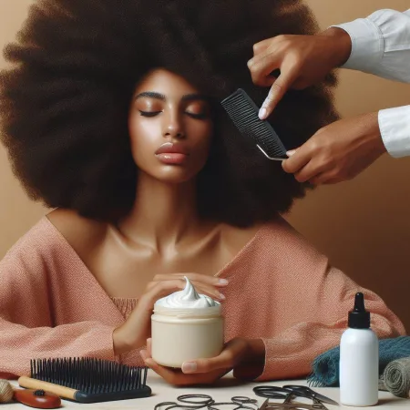 crema para peinar ,pelo afro o rizado.