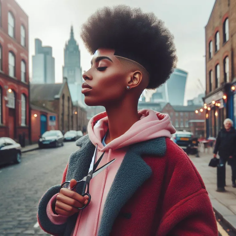 Corte de Pelo Afro en Pelo Corto